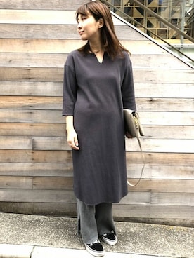 「ワッフル」｜nano・universe webeditorさん（レディース・155cm）の冬コーディネート