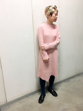 「金髪ショート」｜「アイテム（その他）」を使った、24さん（レディース・160cm）の冬コーディネート