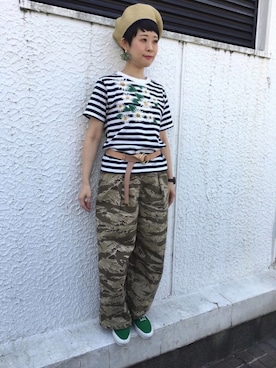 「ロングベルト」｜24さん（レディース・160cm）の春コーディネート