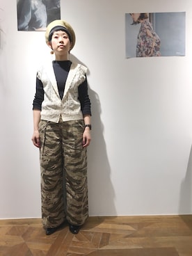 「アイテム（ピアス（両耳用））」を使った、24さん（レディース・160cm・30代）の春コーディネート