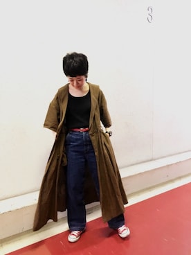 「My Fav. CHILD WOMAN（マイファブチャイルドウーマン）のアイテム」を使った、24さん（レディース・160cm）の夏コーディネート