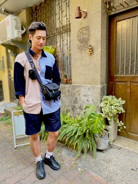 「MARC JACOBS（マークジェイコブス）のアイテム（ファッション雑貨）」を使った、Travis 🪳さん（メンズ・172cm）の春コーディネート