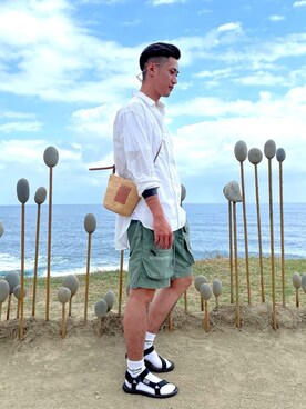 「MARC JACOBS（マークジェイコブス）のアイテム（ファッション雑貨）」を使った、Travis 🪳さん（メンズ・172cm）の春コーディネート