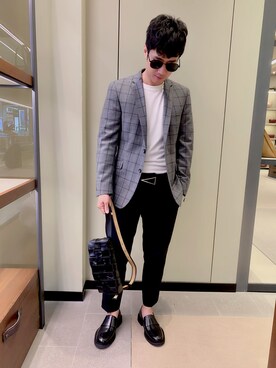 「西裝外套」｜「アイテム（財布/小物）」を使った、Travis 🪳さん（メンズ・172cm）の春コーディネート