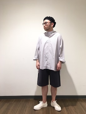 「STUDIO NICHOLSON（スタジオニコルソン）のアイテム（その他パンツ）」を使った、YUASAさん（メンズ・170cm）の春コーディネート