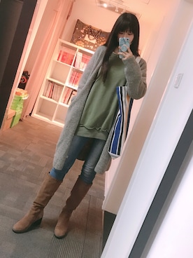 「彼氏の服」｜yukiyukiyukiさん（レディース・168cm）の春コーディネート