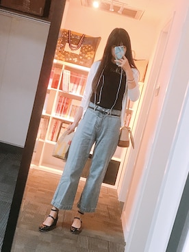「日系休闲」｜「アイテム（アンサンブル）」を使った、yukiyukiyukiさん（レディース・168cm）の春コーディネート