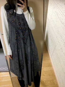 「ラブアンドピース2020」｜「アイテム（ワンピース/ドレス）」を使った、thekiさん（レディース・161cm）の秋コーディネート