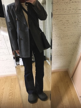「Paul Smith（ポールスミス）のアイテム（ジャケット/アウター）」を使った、thekiさん（レディース・161cm）の冬コーディネート