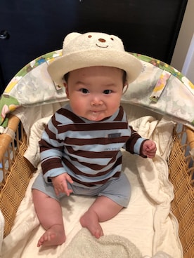 「KP BOY（ケーピーボーイ）のアイテム」を使った、Tatさん（キッズ・90cm）の夏コーディネート