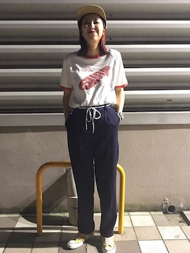 キャップを使った シューレースベルト のレディース人気ファッションコーディネート Wear
