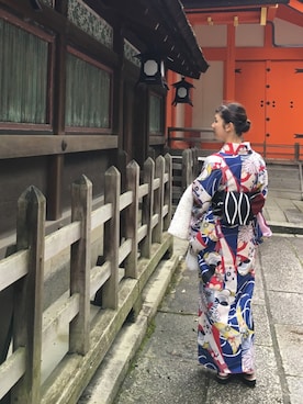 「アイテム（浴衣）」を使った、Eiさん（レディース・160cm・20代）の春コーディネート