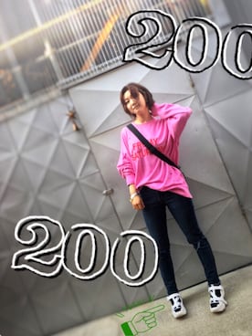 「ソックススニーカー」｜「アイテム（スウェット）」を使った、Eiさん（レディース・160cm）の秋コーディネート