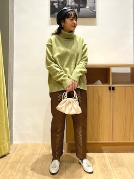 「B:MING by BEAMS（ビーミングバイビームス）のアイテム（その他パンツ）」を使った、harukaさん（レディース・157cm）の秋コーディネート
