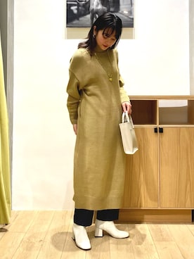 「B:MING by BEAMS（ビーミングバイビームス）のアイテム（その他パンツ）」を使った、harukaさん（レディース・157cm）の冬コーディネート