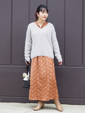 harukaさん（レディース・157cm）の冬コーディネート