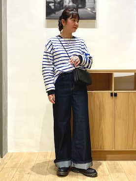 「SOMETHING（サムシング）のアイテム」を使った、harukaさん（レディース・157cm）の冬コーディネート