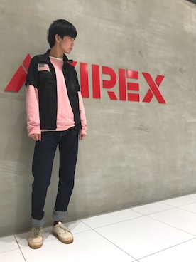 「薄い」｜yu- sukeさん（メンズ・182cm）の春コーディネート