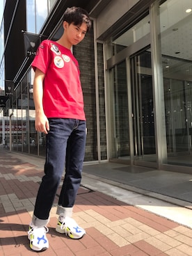 「4色展開」｜yu- sukeさん（メンズ・182cm）の春コーディネート