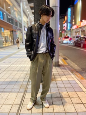 yu- sukeさん（メンズ・184cm）の秋コーディネート