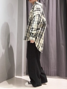 「チェック柄に恋してる」｜「アイテム（スニーカー）」を使った、saitoさん（レディース・153cm）の秋コーディネート