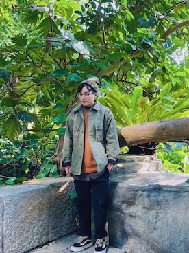 「UNIFORM BRIDGE（ユニフォームブリッジ）のアイテム」を使った、33さん（メンズ・155cm）の冬コーディネート