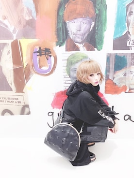 「WALL（ウォール）のアイテム」を使った、あたんさん（レディース・160cm）の春コーディネート