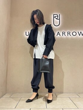 「ASTRAET（アストラット）のアイテム（パンツ）」を使った、平田（hirata）さん（レディース・165cm）の夏コーディネート