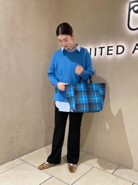 「UNITED ARROWS（ユナイテッドアローズ）の＜UNITED ARROWS＞C ビッグ シャツ W（シャツ/ブラウス）」を使った、平田（hirata）さん（レディース・165cm）の秋コーディネート