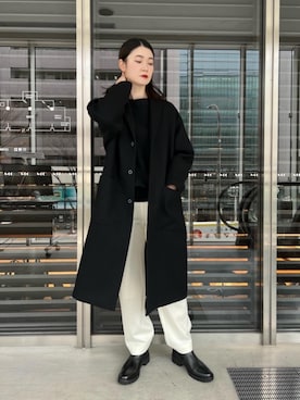 「ニット/セーター」｜平田（hirata）さん（レディース・165cm）の冬コーディネート