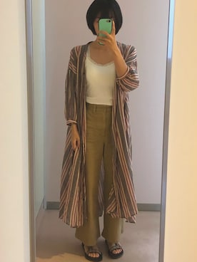 「Jua＞R　dhi（ジュアルディー）のアイテム」を使った、misakiさん（レディース・160cm）の夏コーディネート