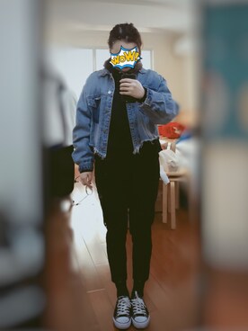 「WINNER」｜落枕的方向盘さん（レディース・162cm）の冬コーディネート