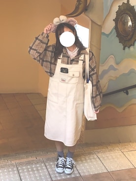 「apres jour（アプレジュール）のアイテム（オールインワン・サロペット）」を使った、Ayuさん（レディース・157cm）の夏コーディネート
