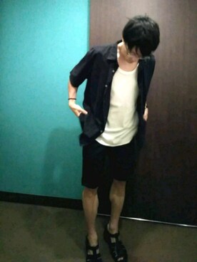 「DAISO（DAISO）のアイテム（アナログ腕時計）」を使った、y'sさん（メンズ・171cm）の夏コーディネート