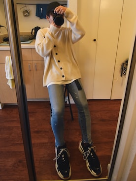 「Y-3（ワイスリー）のアイテム（その他）」を使った、Kaitoさん（メンズ・165cm）の冬コーディネート
