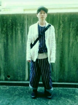 Masaaki Moriさん（メンズ・165cm）の夏コーディネート