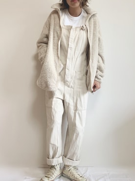「ZARA（ザラ）のアイテム（サロペット/オーバーオール）」を使った、a__star__iさん（レディース・160cm）の秋コーディネート