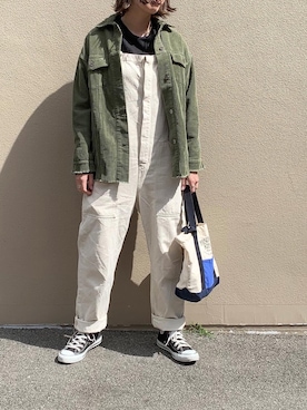 「ZARA（ザラ）のアイテム（サロペット/オーバーオール）」を使った、a__star__iさん（レディース・160cm）の春コーディネート