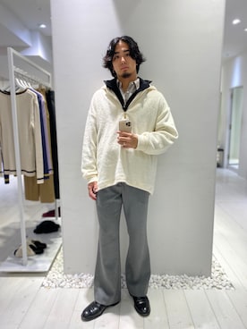 「N.HOOLYWOOD（N.ハリウッド）のアイテム（ジャケット/アウター）」を使った、Kazuki Yamashitaさん（メンズ・174cm）の秋コーディネート