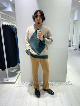 「WRAPINKNOT（ラッピンノット）のアイテム」を使った、Kazuki Yamashitaさん（メンズ・174cm）の秋コーディネート