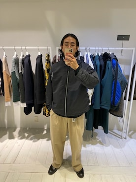 「N.HOOLYWOOD（N.ハリウッド）のアイテム（ジャケット/アウター）」を使った、Kazuki Yamashitaさん（メンズ・174cm）の冬コーディネート