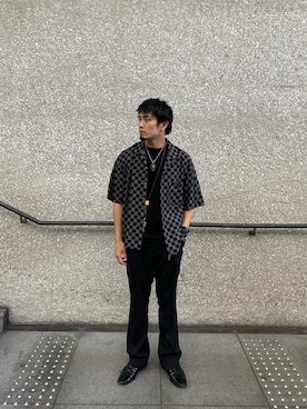 「STUDIOUS SELECT（ステュディオスセレクト）のアイテム」を使った、Kazuki Yamashitaさん（メンズ・172cm）の夏コーディネート