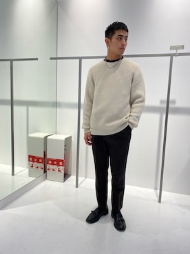 「STUDIOUS（ステュディオス）のアイテム（パンツ）」を使った、Kazuki Yamashitaさん（メンズ・172cm）の秋コーディネート