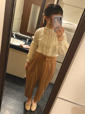 「apres jour mignon（アプレジュールミニョン）のアイテム（トレンチコート）」を使った、ぽんぬさん（レディース・153cm）の春コーディネート