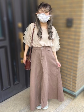 「アイテム（ウィッグ、グレー系）」を使った、ぽんぬさん（レディース・154cm）の春コーディネート