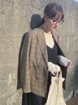 「アイテム（テーラードジャケット）」を使った、Mnortさん（レディース・160cm）の夏コーディネート