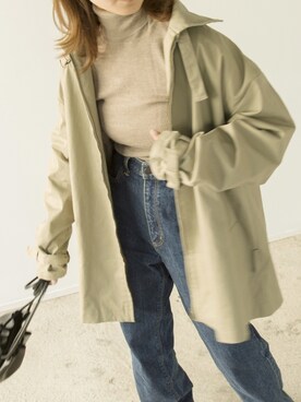 「ぺプラムトップス」｜「アイテム（ブルゾン）」を使った、Mnortさん（レディース・154cm）の夏コーディネート