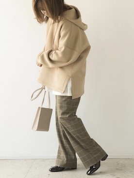 「M nort（エムノート）のアイテム（パンツ）」を使った、Mnortさん（レディース・154cm）の秋コーディネート