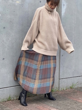 「M nort（エムノート）のアイテム」を使った、Mnortさん（レディース・160cm）の秋コーディネート