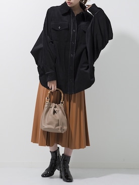 「M nort（エムノート）のアイテム」を使った、Mnortさん（レディース・160cm）の秋コーディネート